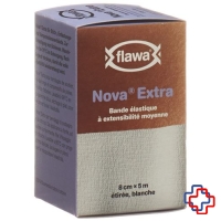 FLAWA NOVA EXTRA Mittelzugbinde 8cmx5m weiss