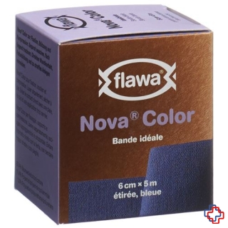 Flawa Nova Color Idealbinde 6cmx5m blau
