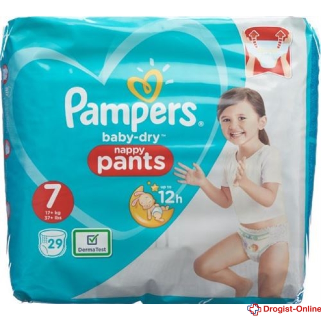 Pampers Baby Dry Pants Gr7 17+kg Extra Large Plus Sparpack 30 St