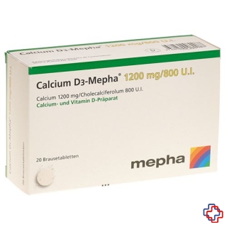 Calcium D3-Mepha Brausetabl 1200/800 10 Stk