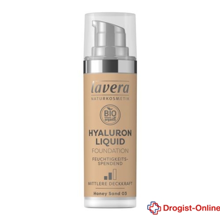Lavera Hyaluron Liquid Foundation Honey Sand 03 Tb 30 ml