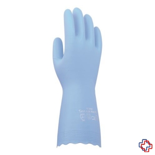 Sanor Anti Allergie Handschuhe PVC L blau 1 Paar
