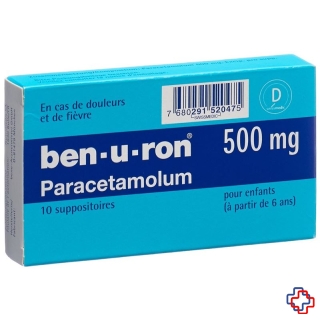 Ben-u-ron Supp 500 mg Kind 10 Stk