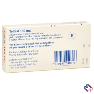 Telfast Filmtabl 180 mg 10 Stk