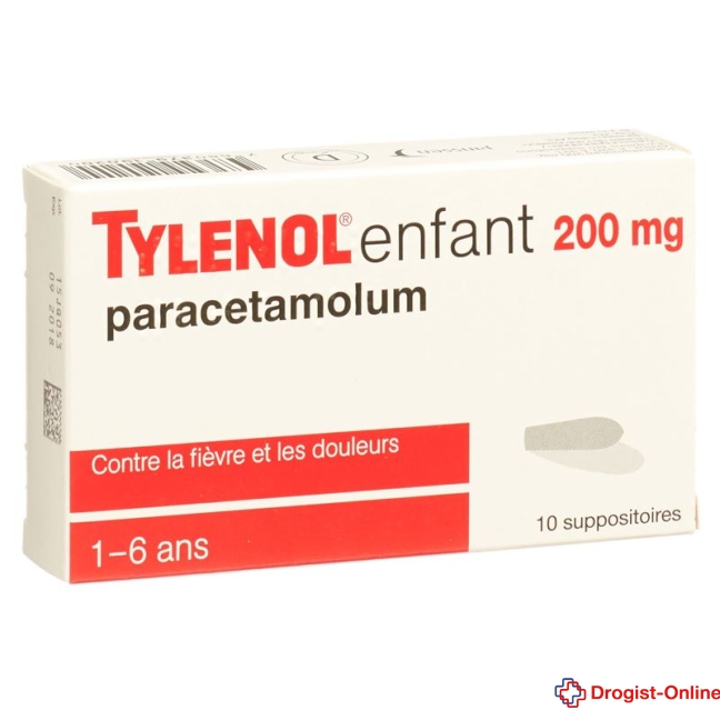 Tylenol Kinder Supp 200 mg 10 Stk
