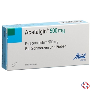 Acetalgin Supp 500 mg 10 Stk
