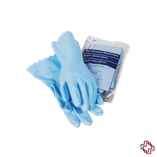 Sanor Anti Allergie Handschuhe PVC M blau 1 Paar