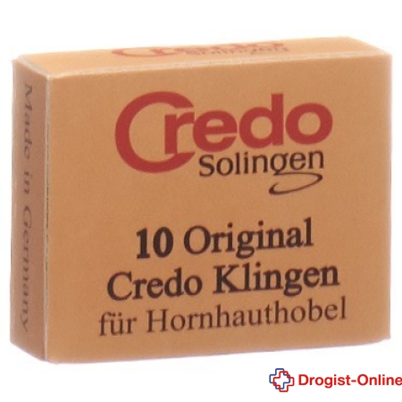 CREDO Ersatzklingen Hornhauthobel Schachtel 10 Stk