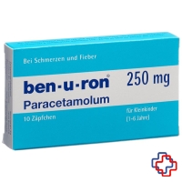 Ben-u-ron Supp 250 mg Kind 10 Stk