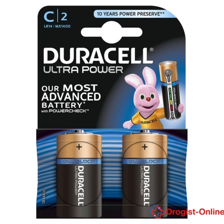 Duracell Batterie Ultra Power MN1400 C 1.5V 2 Stk