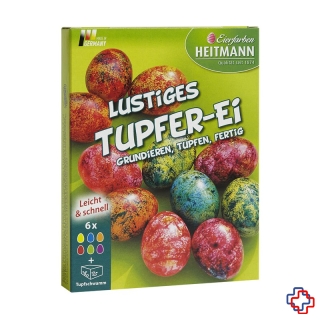 HEITMANN Eierfarben Lustiges Tupfer-Ei