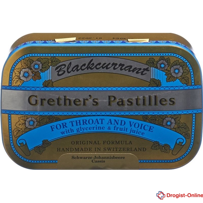 Grethers Blackcurrant Pastillen Ds 110 g